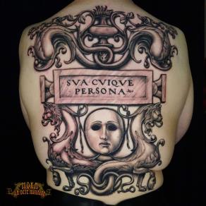 Moka, tatoueur à Paris - Masque de Ridolfo del Ghirlandaio