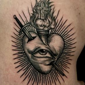Tatouage de Nerophite, tatoueur guest à La Bête Humaine